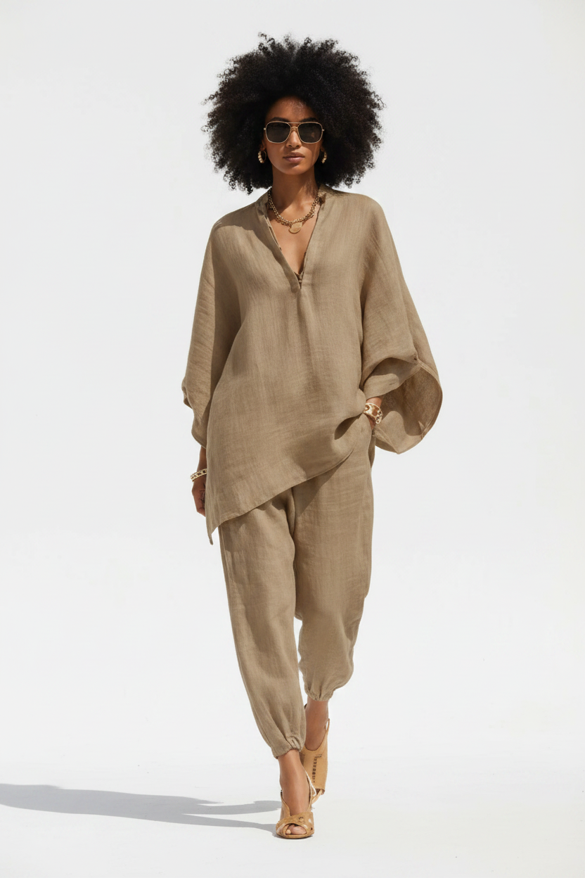 Kimono Sleeve Pants Set