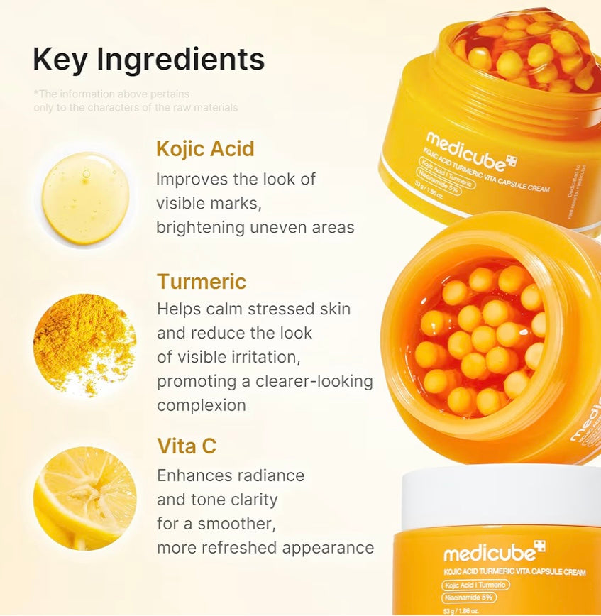 medicube Kojic Acid Turmeric Vita Capsule Cream 53g