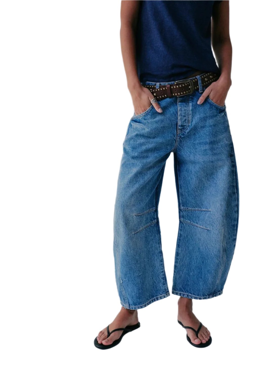 Barrel Jeans with Pockets