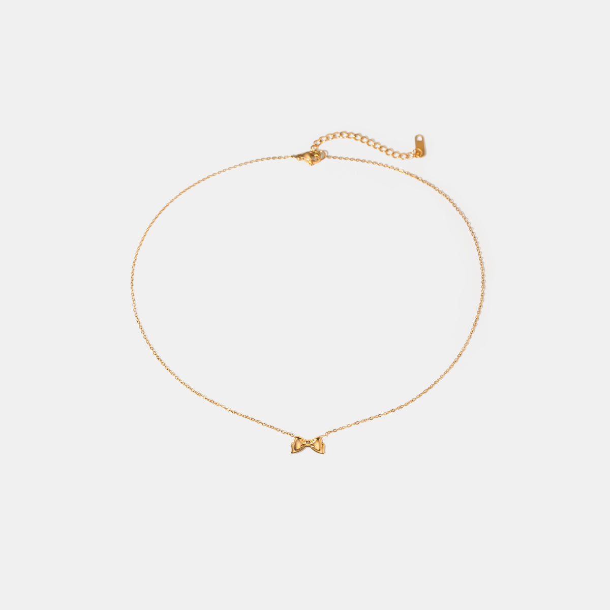 18K Gold-Plated Bow Necklace