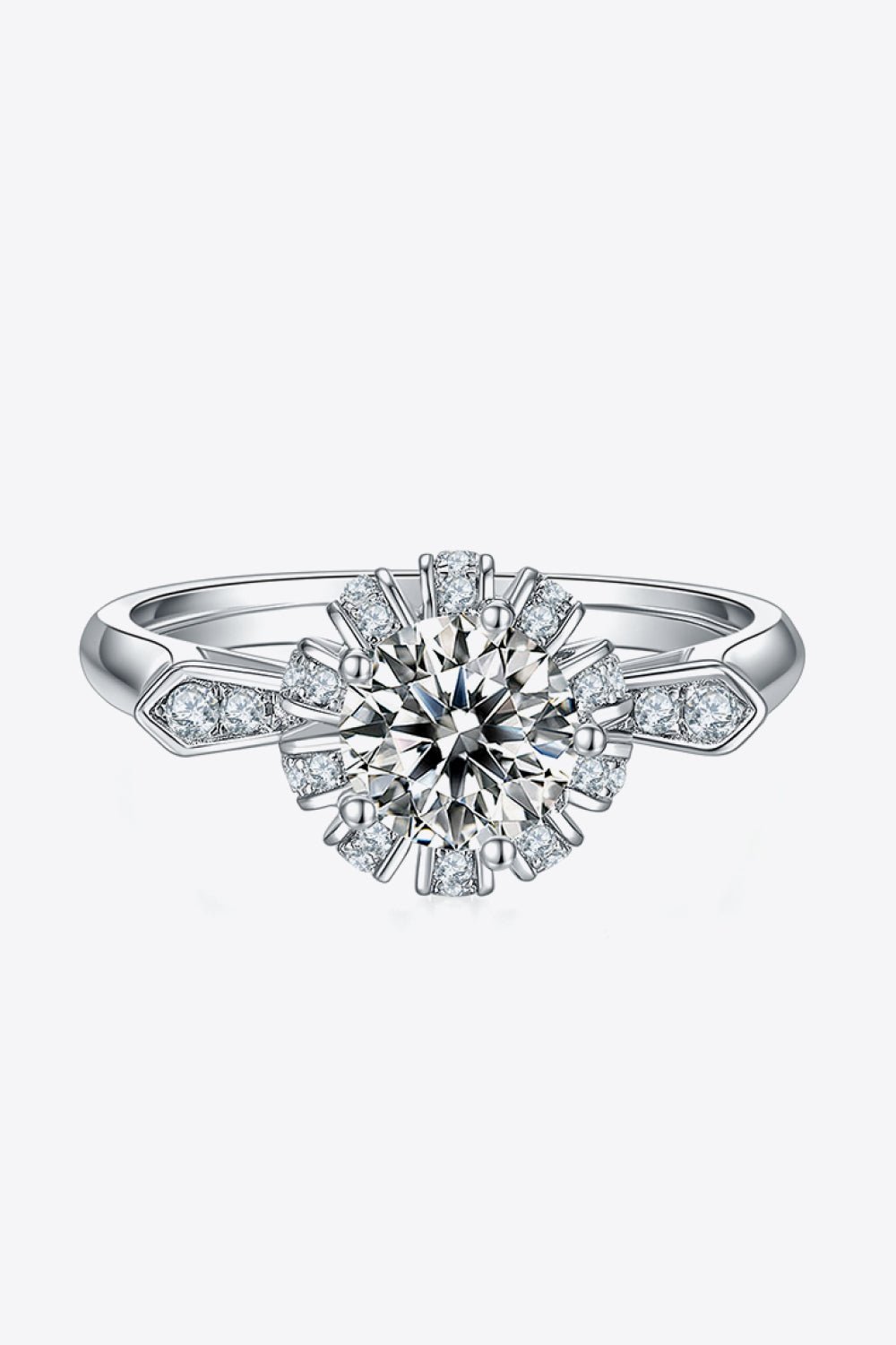 1 Carat Moissanite 925 Sterling Silver Ring - Style To Fit