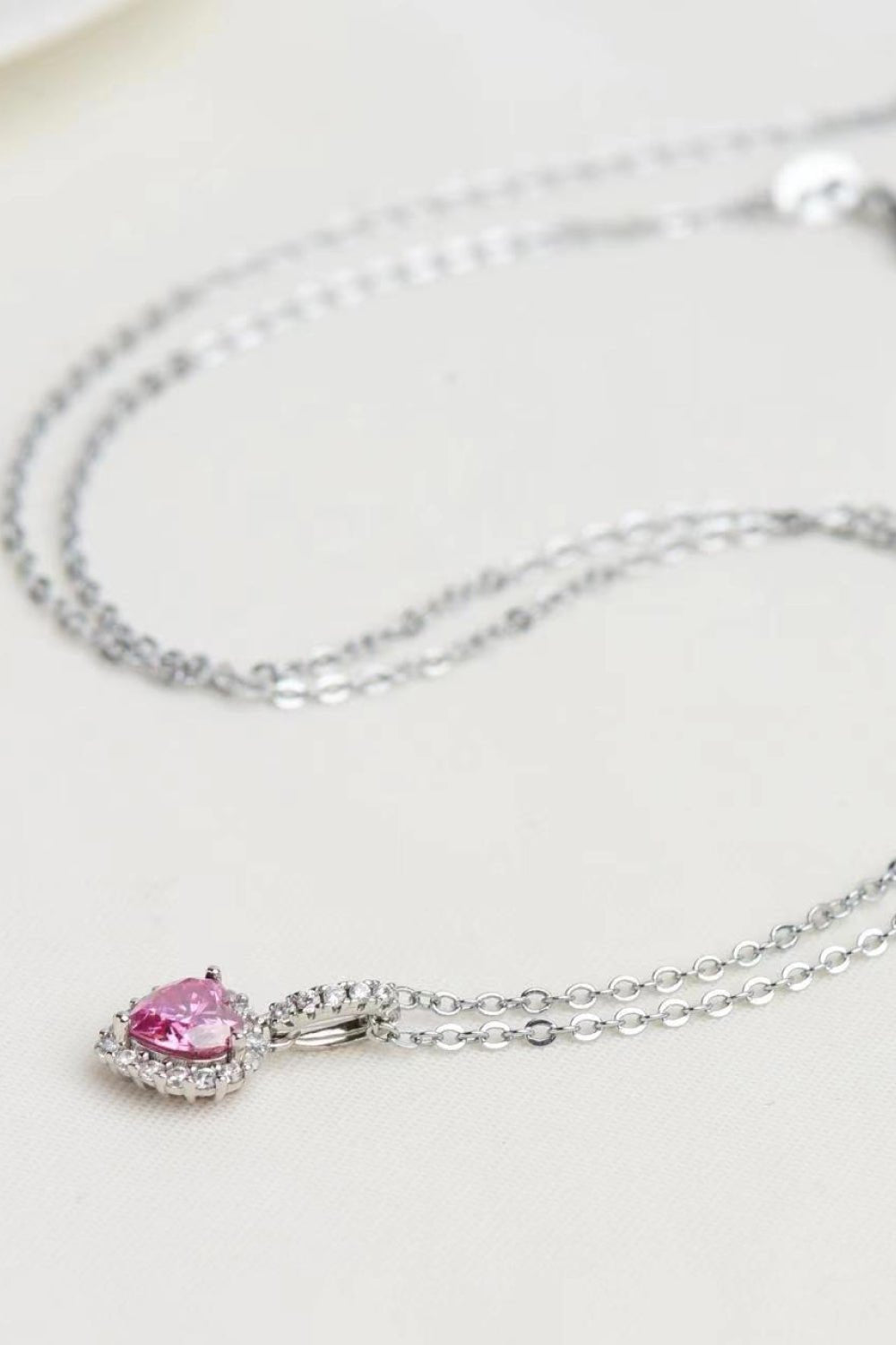 1 Carat Moissanite Heart Pendant Necklace - Style To Fit