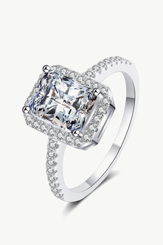1 Carat Rectangle Moissanite Ring - Style To Fit