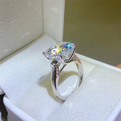 10 Carat Moissanite 925 Sterling Silver Ring - Style To Fit