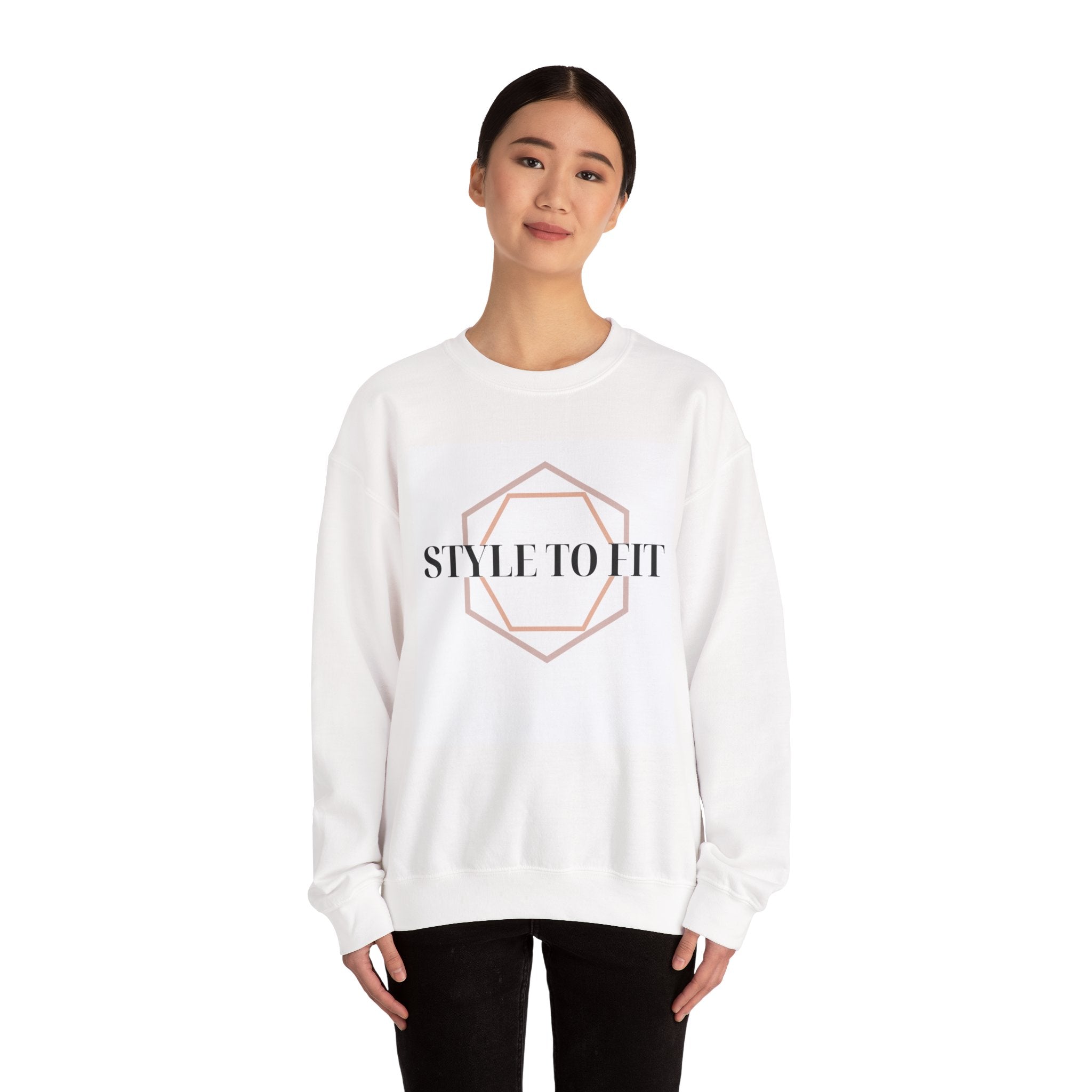 “𝐒𝐓𝐘𝐋𝐄 𝐓𝐎 𝐅𝐈𝐓” Logo Crewneck Sweatshirt