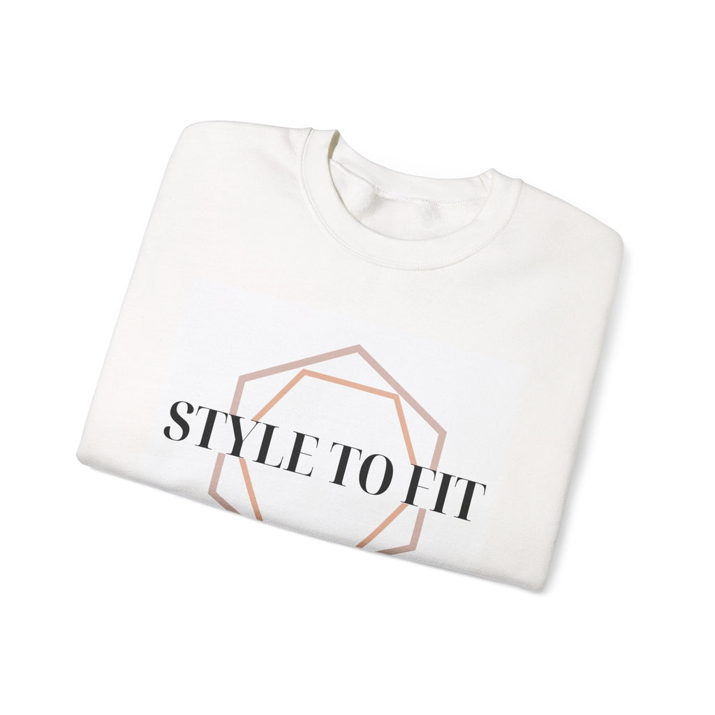 “𝐒𝐓𝐘𝐋𝐄 𝐓𝐎 𝐅𝐈𝐓” Logo Crewneck Sweatshirt