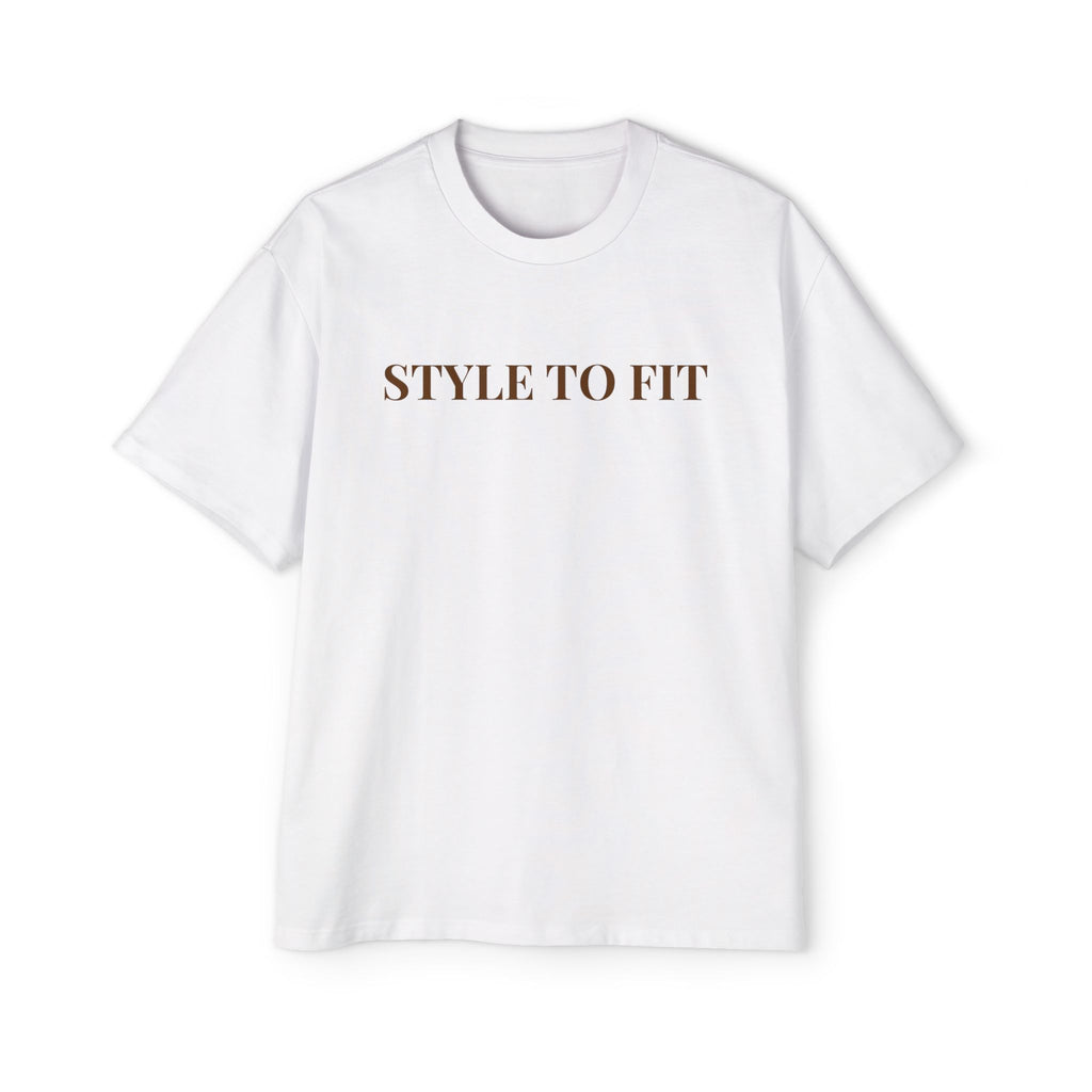 𝐒𝐓𝐘𝐋𝐄 𝐓𝐎 𝐅𝐈𝐓 Oversized Tee (Brown Lettering)