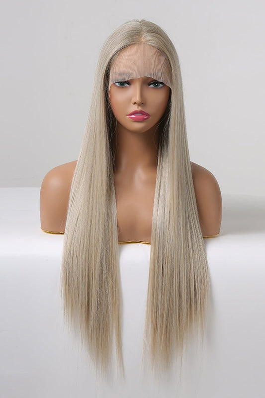 13*2" Lace Front Wigs Synthetic Long Straight 27" 150% Density - Style To Fit