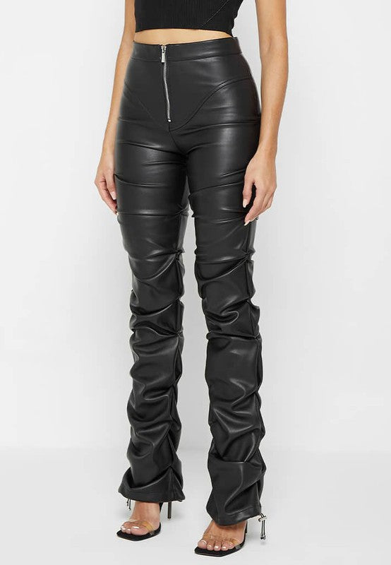Moto PU Leather Pants