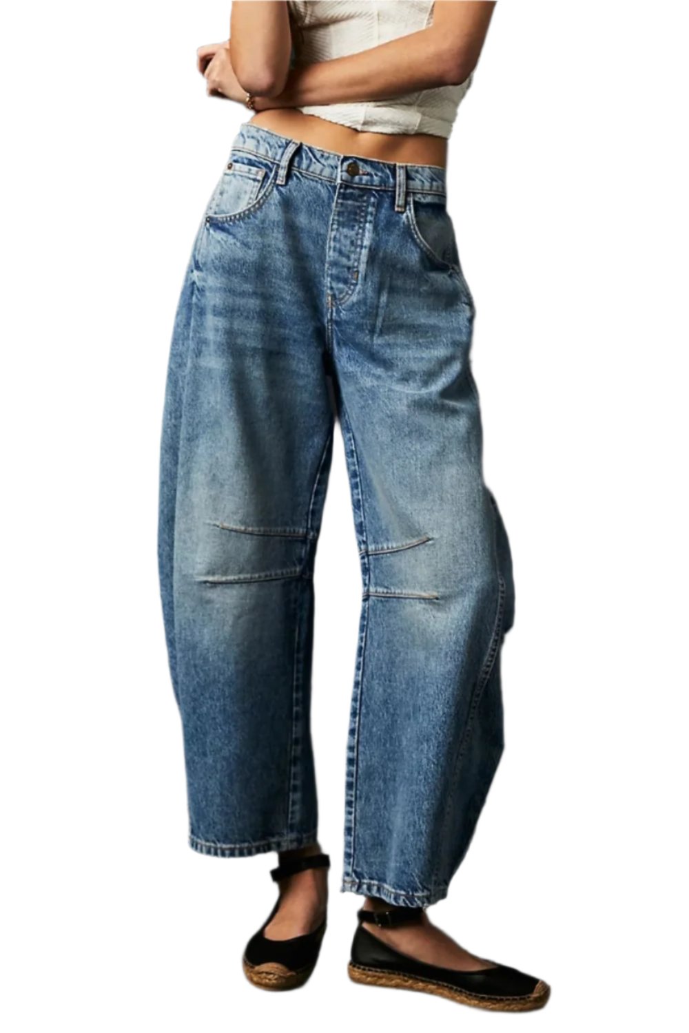 Barrel Jeans with Pockets