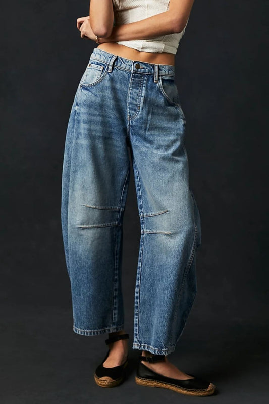 Barrel Jeans with Pockets