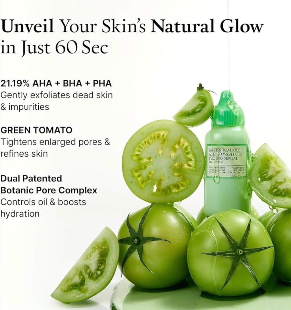 FULLY GREEN TOMATO ACID 20 WASH OFF PEELING SERUM 50ml