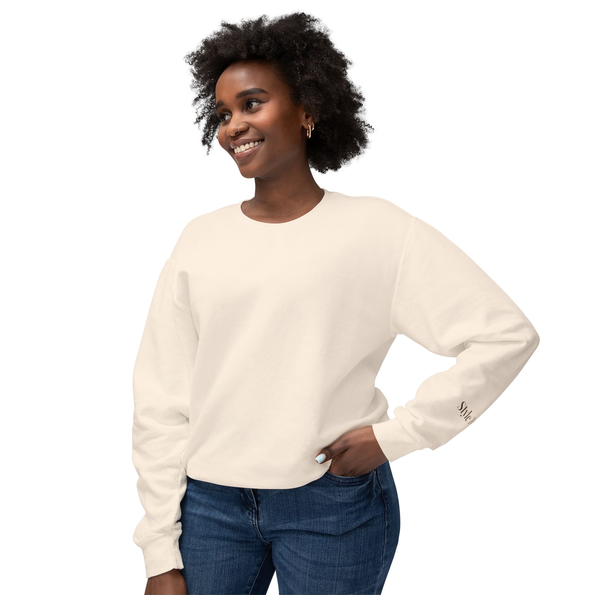 𝐒𝐓𝐘𝐋𝐄 𝐓𝐎 𝐅𝐈𝐓 Unisex Lightweight Crewneck Sweatshirt
