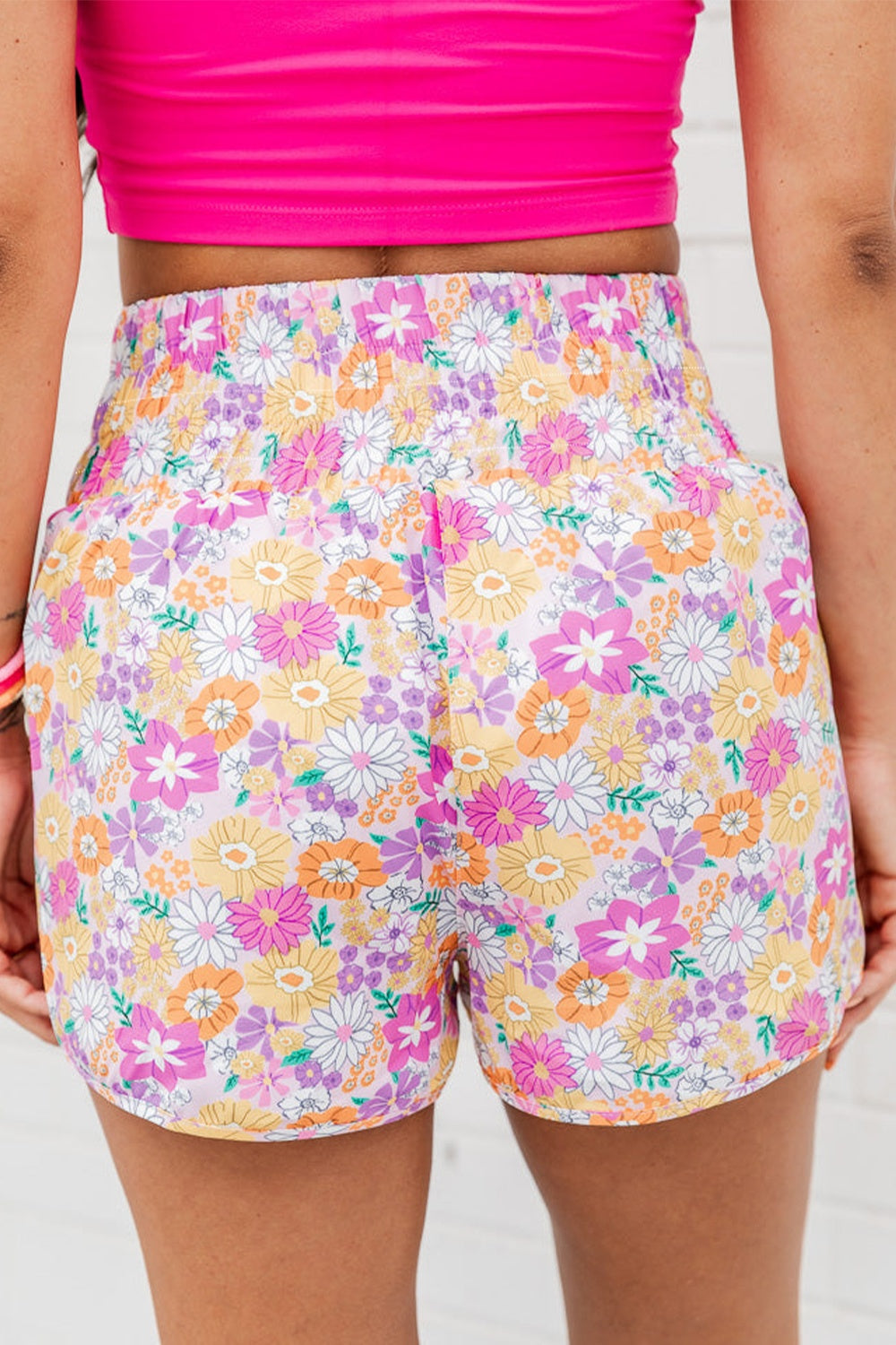 Floral High Waisted Shorts