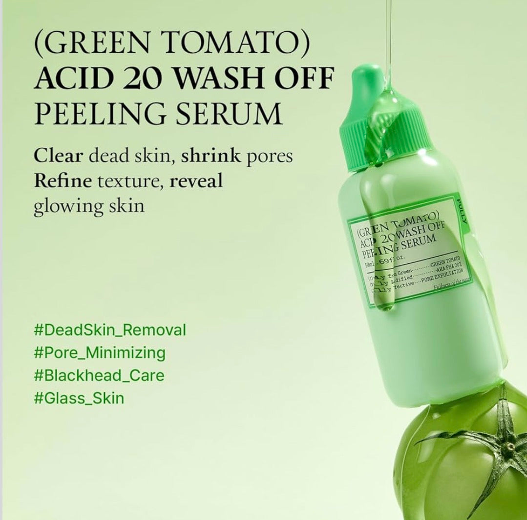 FULLY GREEN TOMATO ACID 20 WASH OFF PEELING SERUM 50ml