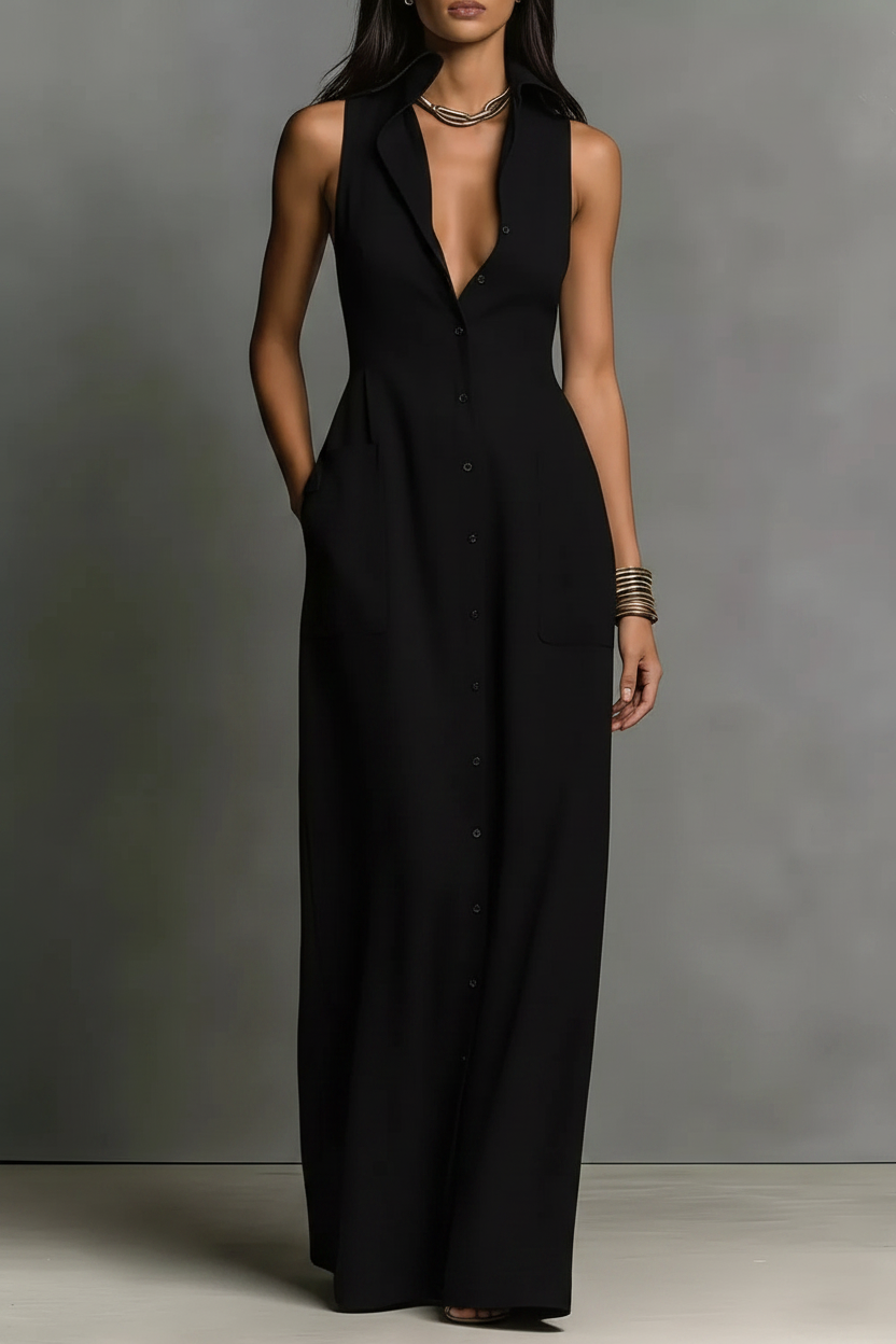 Samantha Button-Down Maxi Dress
