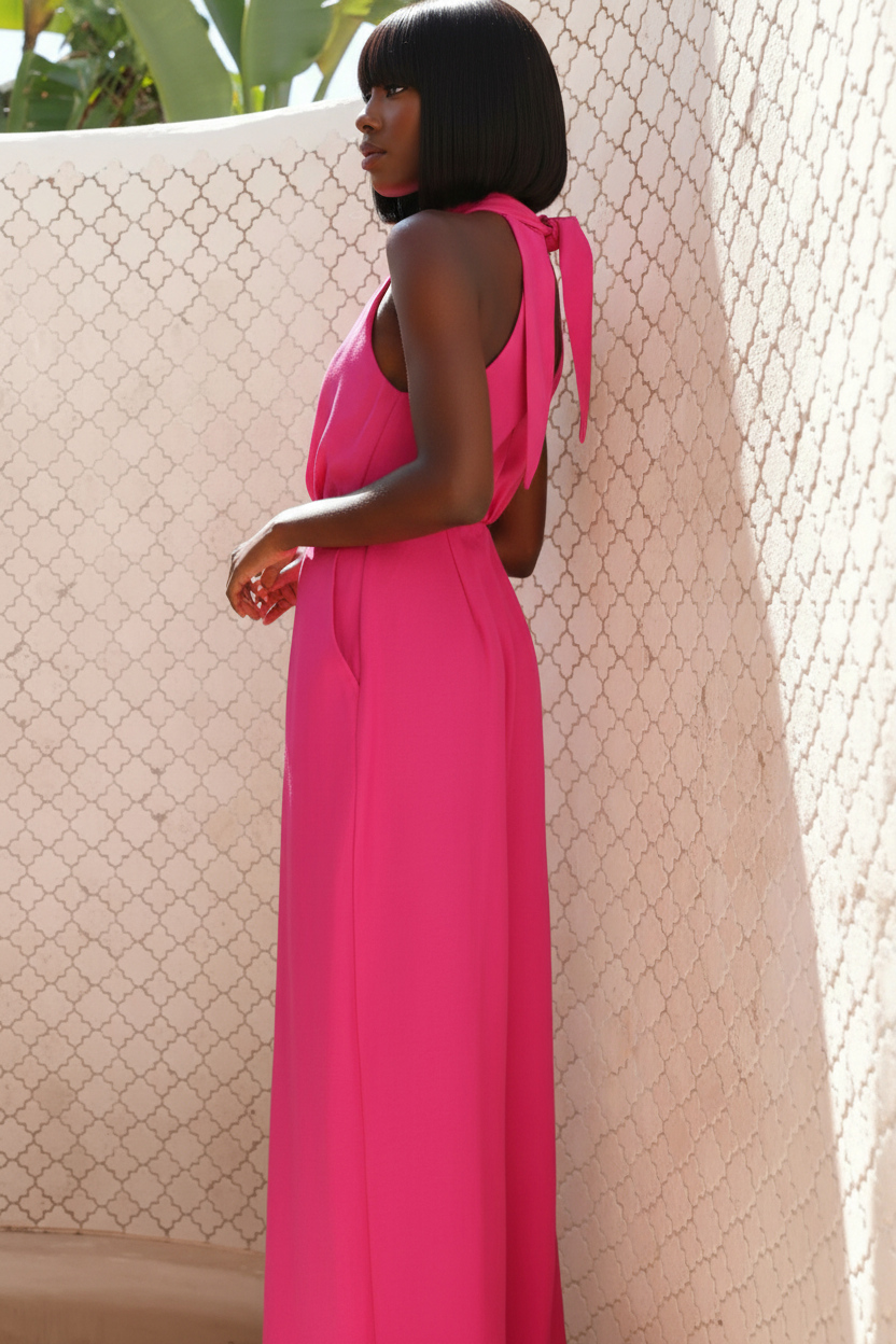 Cutout Wide Leg Jumpsuit