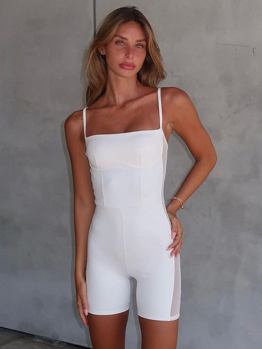 Angel Mesh Side Romper