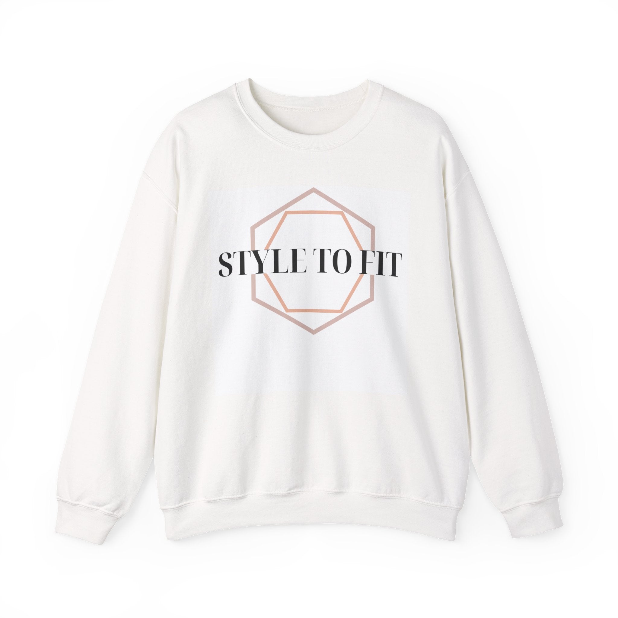 “𝐒𝐓𝐘𝐋𝐄 𝐓𝐎 𝐅𝐈𝐓” Logo Unisex Heavy Blend™ Crewneck Sweatshirt