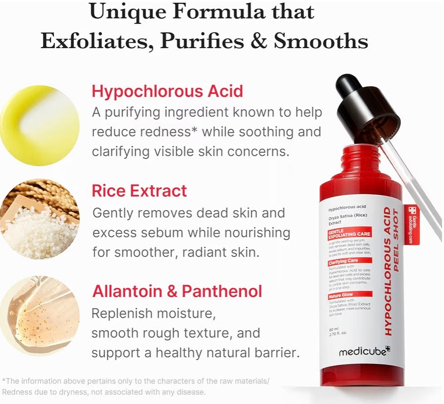 medicube Hypochlorous Acid Peel Shot 80ml