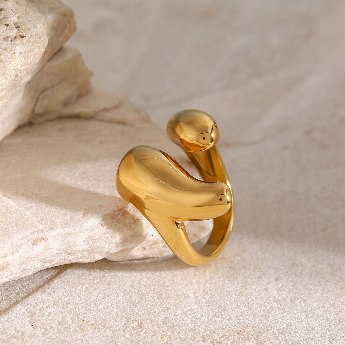 18K Gold-Plated Open Ring