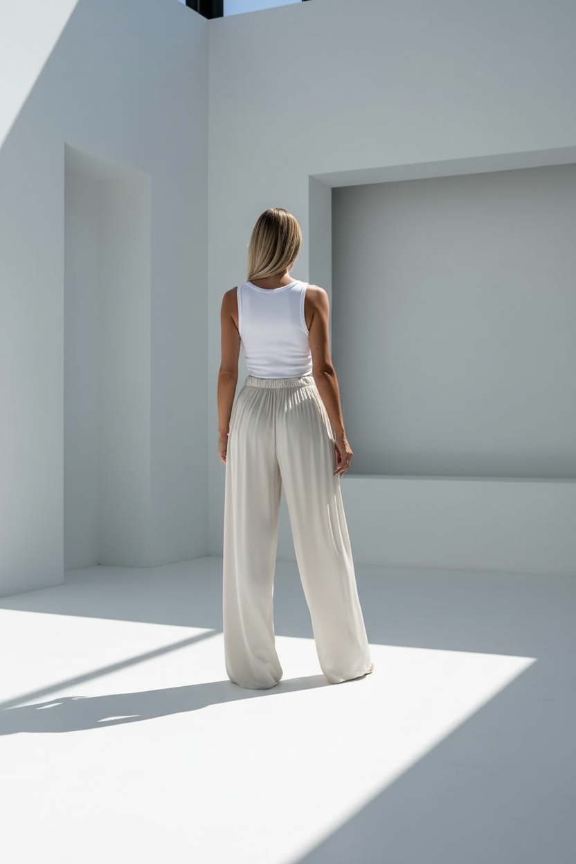 Wide-Leg Flowy Pants