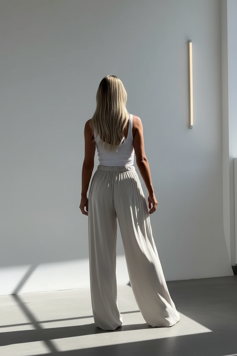 Wide-Leg Flowy Pants
