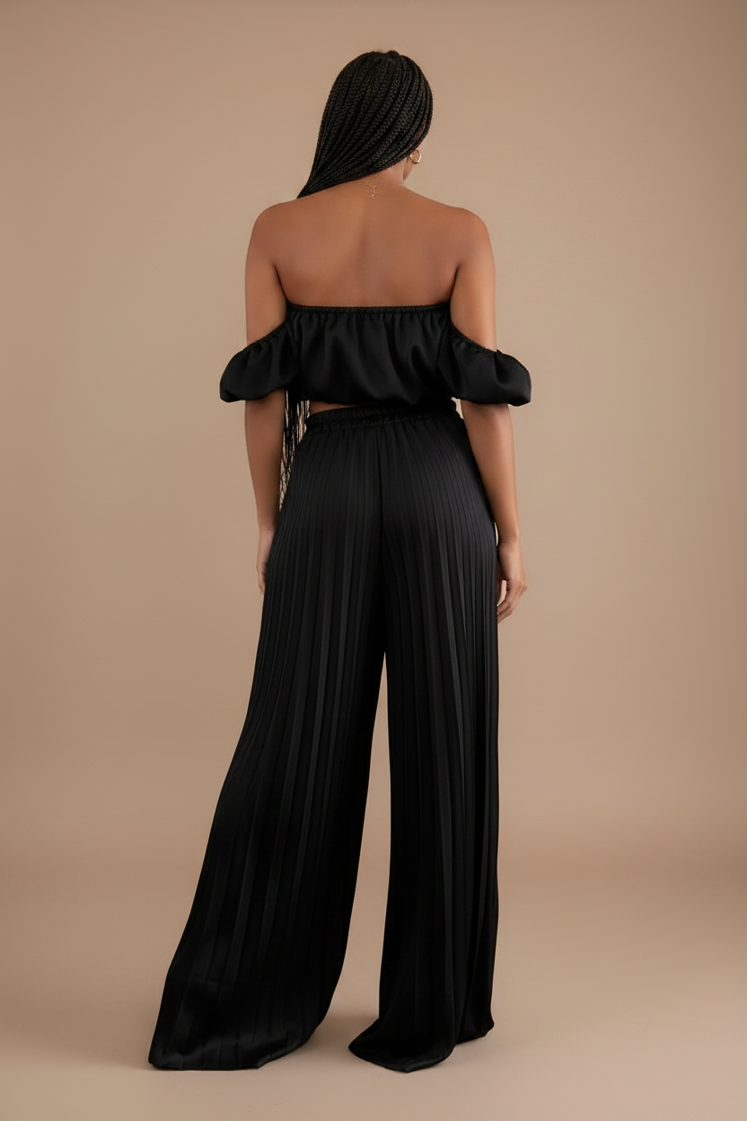 Pleated Pants Set