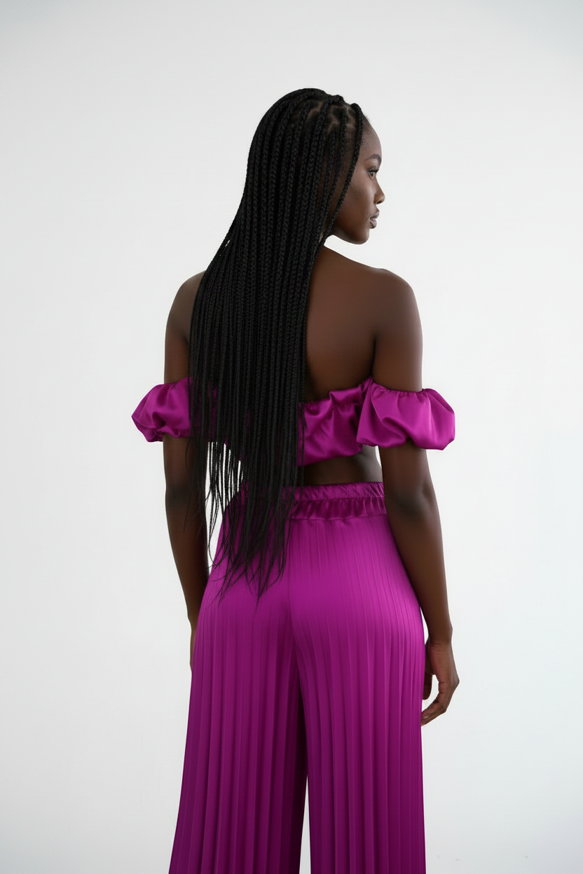 Pleated Pants Set