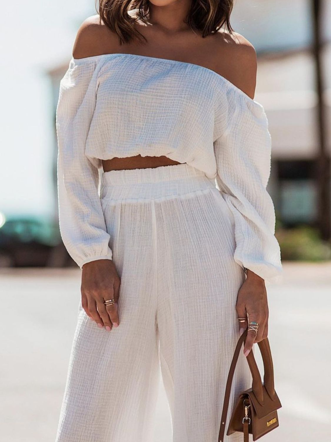 Off Shoulder Two Piece Set