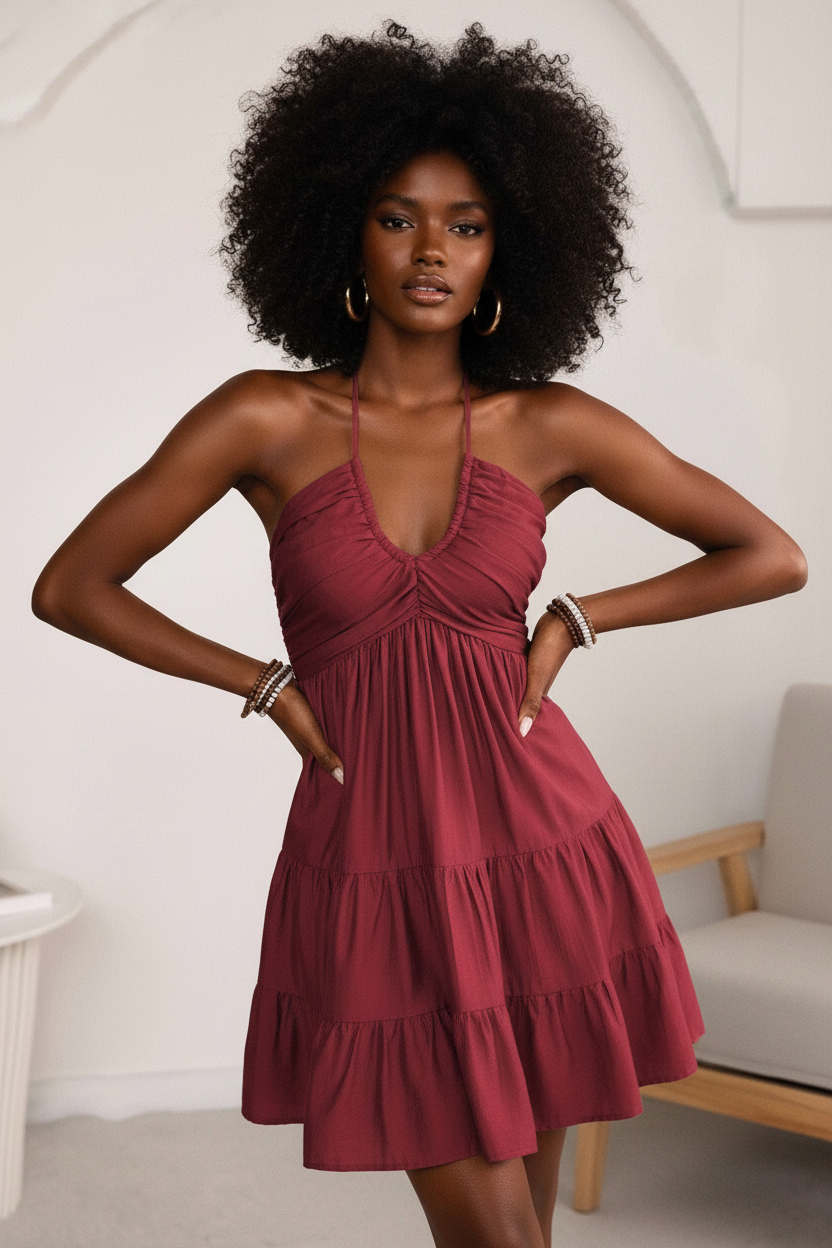 Smocked Tiered Dress