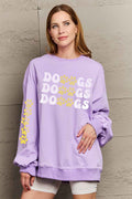 Simply Love Full Size Round Neck Dropped Shoulder DOGS Graphic Sweatshirt