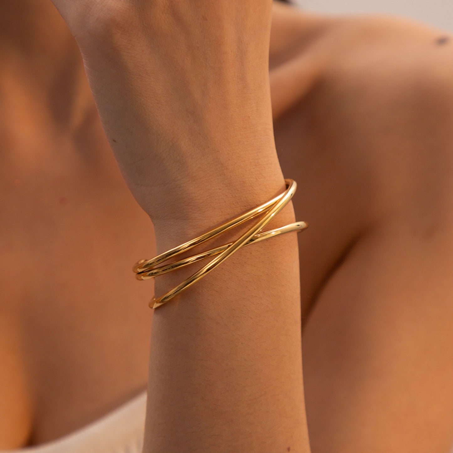 Minimalist 18K Gold-Plated Cuff