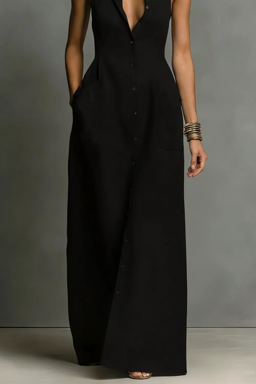 Samantha Button-Down Maxi Dress