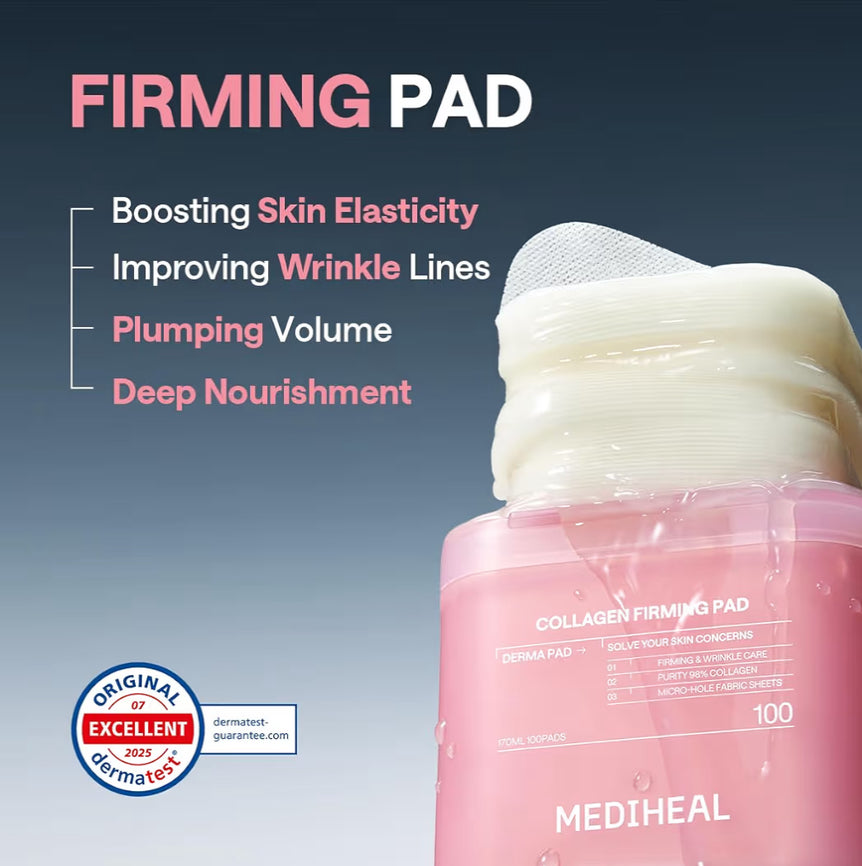 MEDIHEAL Collagen Firming Pad 170ml/100ea