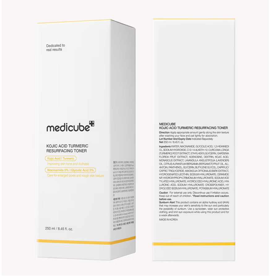 medicube Kojic Acid Turmeric Resurfacing Toner 250ml