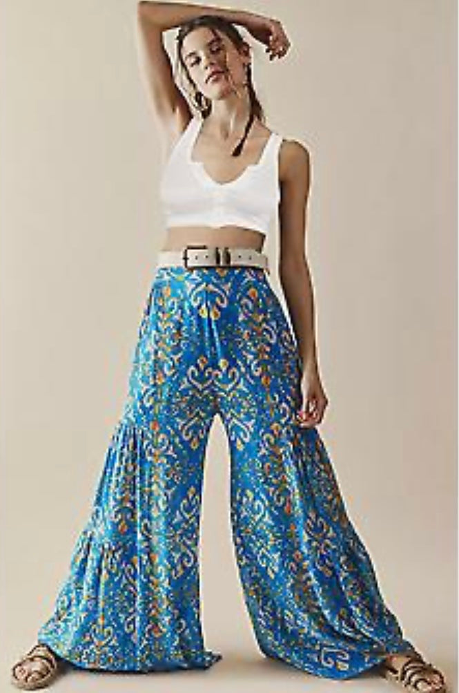 Boho Tiered Wide Leg Culottes