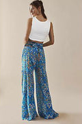 보호 티어드 와이드 레그 culottes