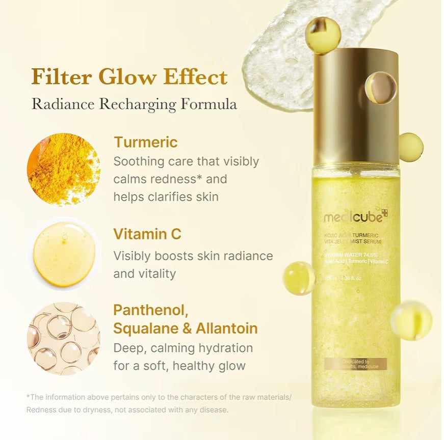 medicube Kojic Acid Termeric Vita Jelly Mist Serum 100ml