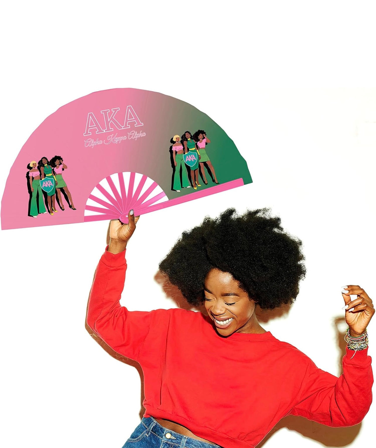 AKA Line Dancing Hand Fan