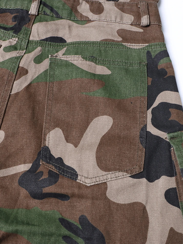 Jane Camouflage Cargo Jumpsuits
