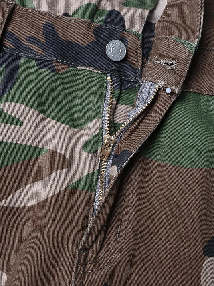 Jane Camouflage Cargo Jumpsuits