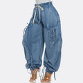 Dreya Drawstring Cargo Jeans