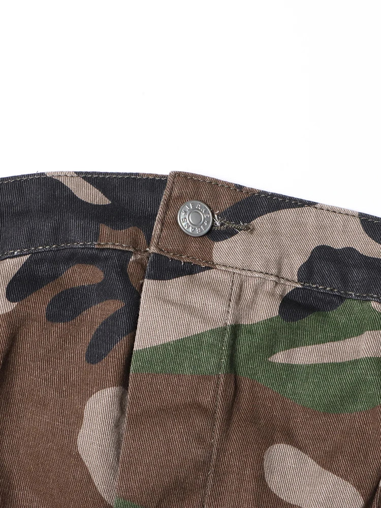 Jane Camouflage Cargo Jumpsuits