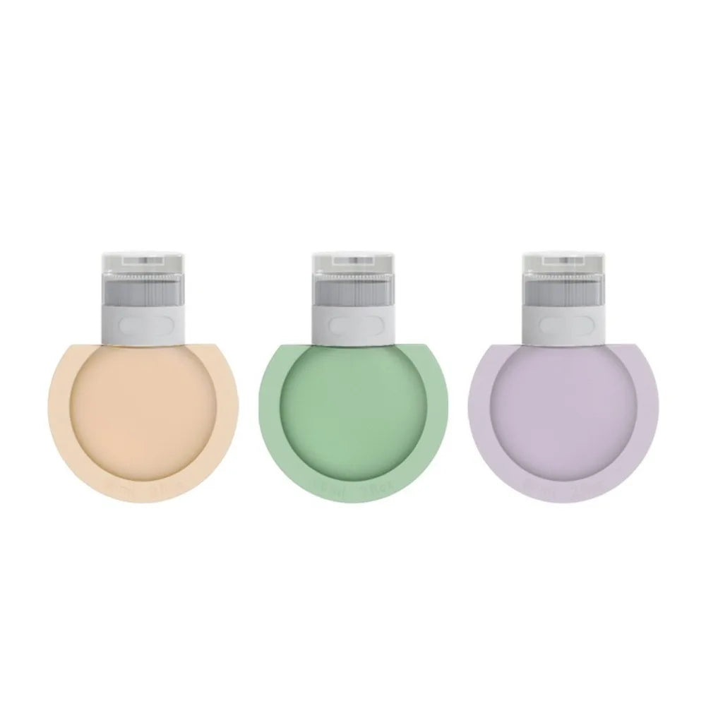 3Pcs\Set Portable Silicone Bottle Cosmetic Storage Refillable Lotion Bottle Squeezeable Leak-proof Lotion Bottle Travel Tools