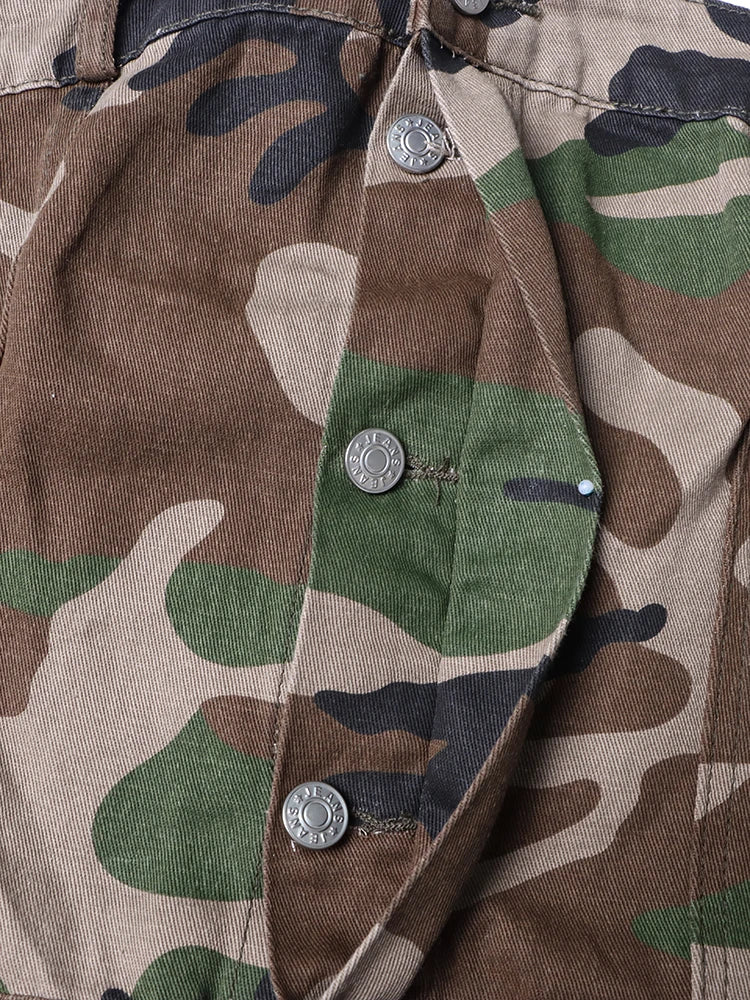 Jane Camouflage Cargo Jumpsuits