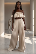 Pleated Pants Set