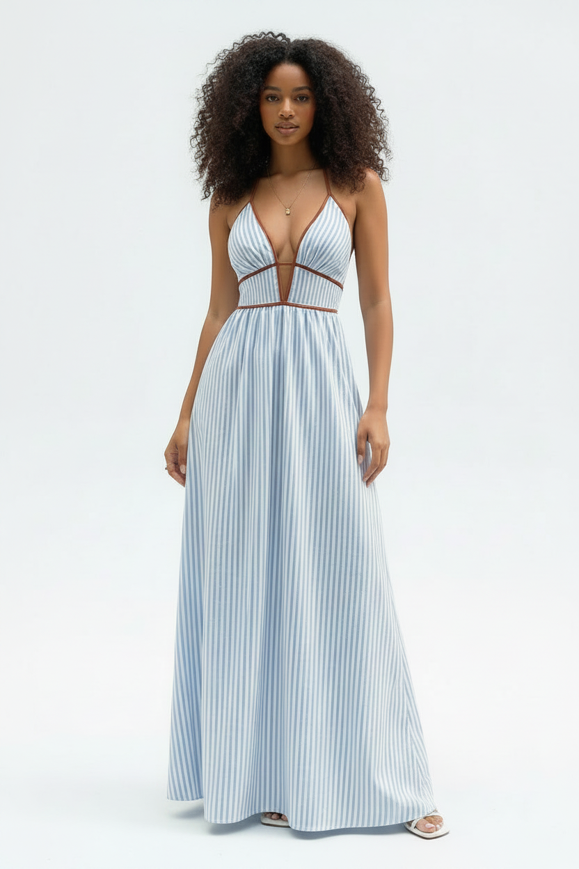 Striped Maxi Dress