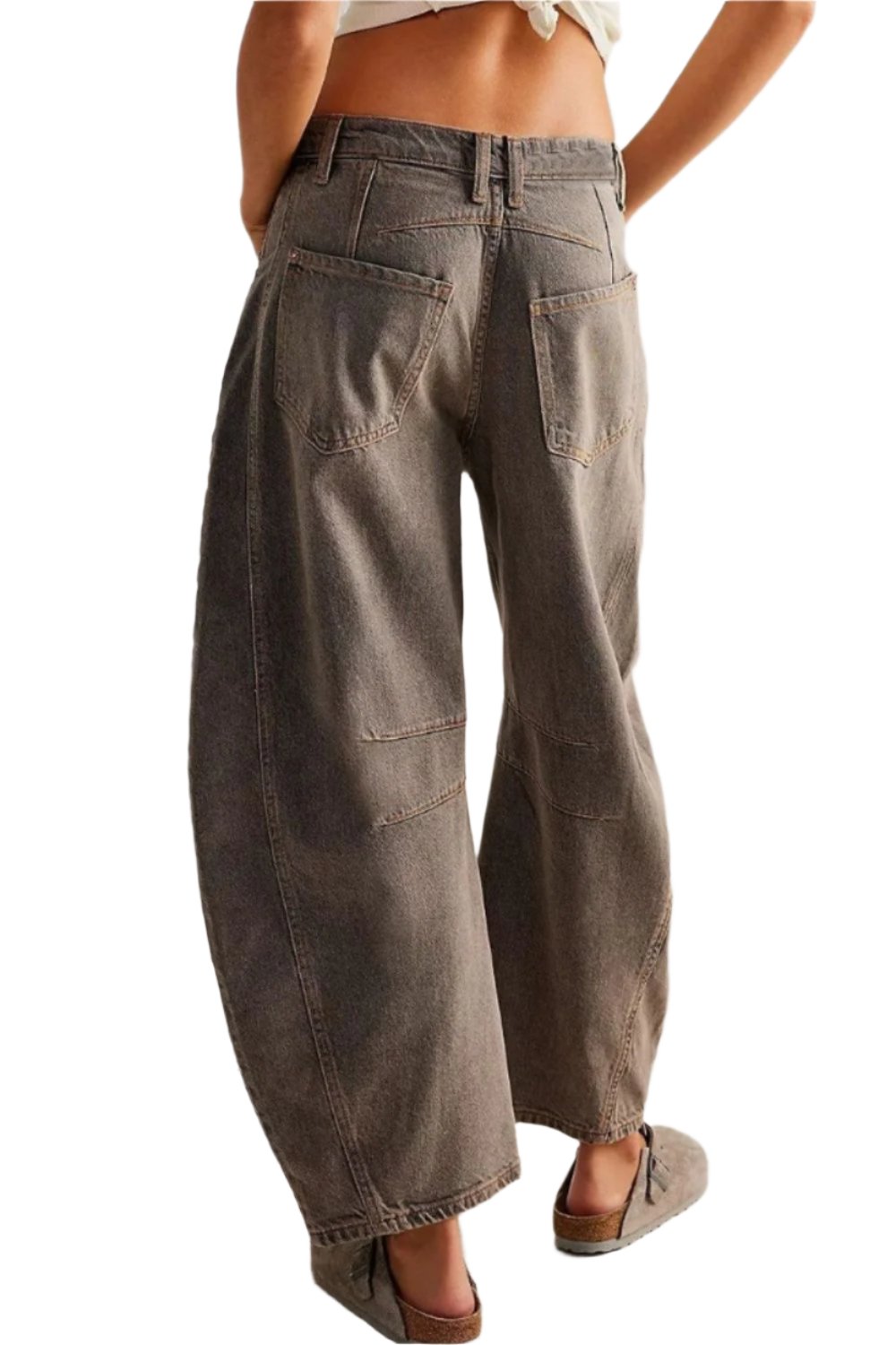 Barrel Jeans with Pockets