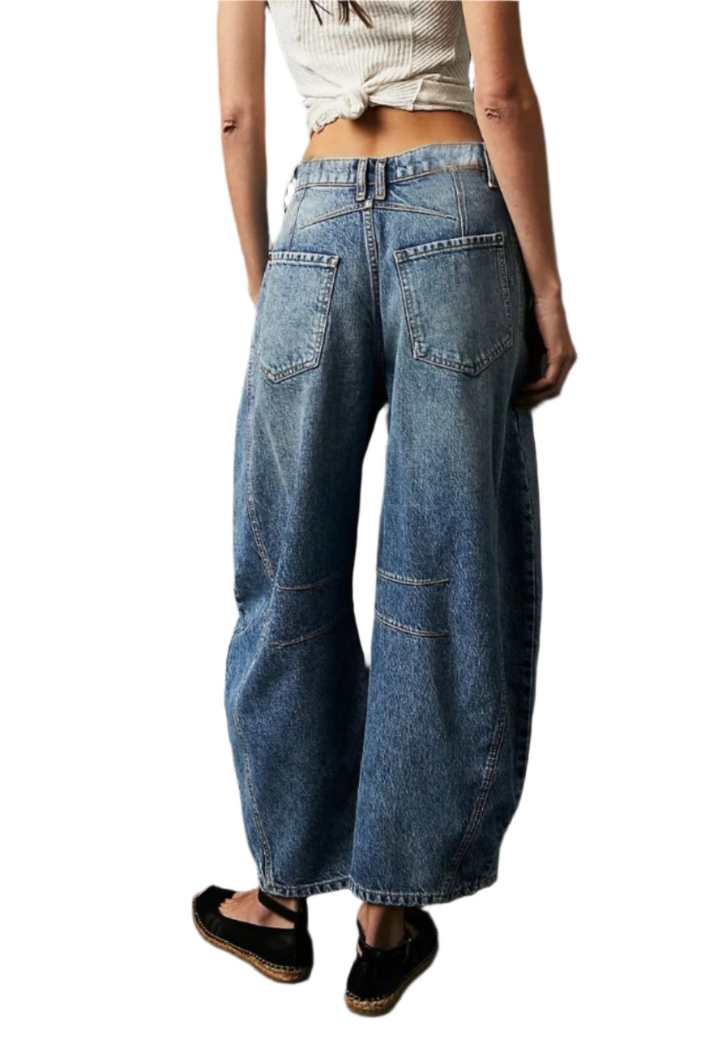 Barrel Jeans with Pockets